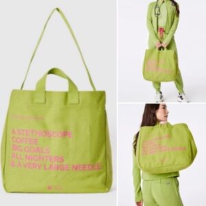 FIGS Matcha A Very Large Needle Tote LIMITED EDITION RARE NWT NEW WITH TAGS